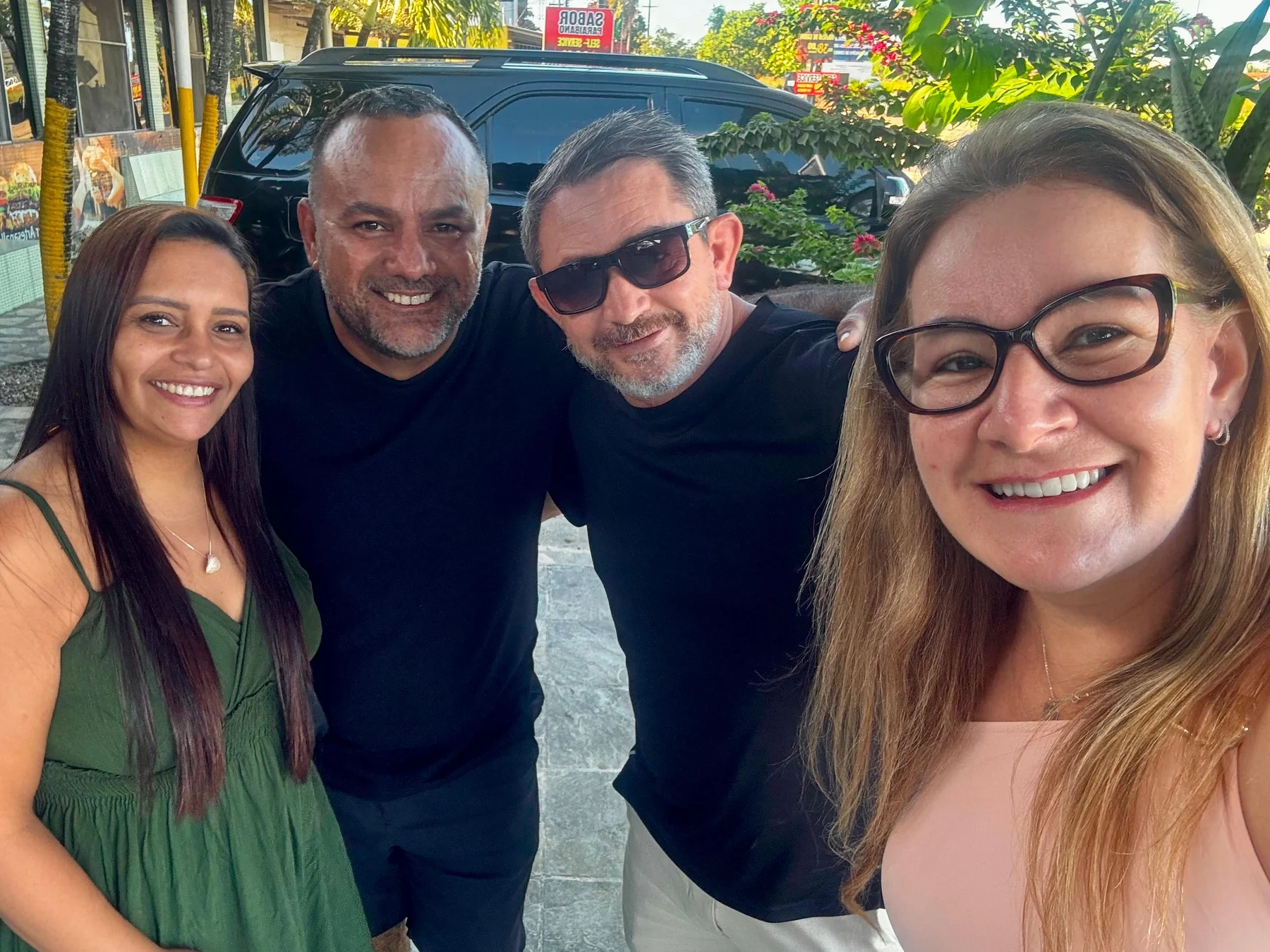 Os quatro fundadores da IPG Transportes reunidos