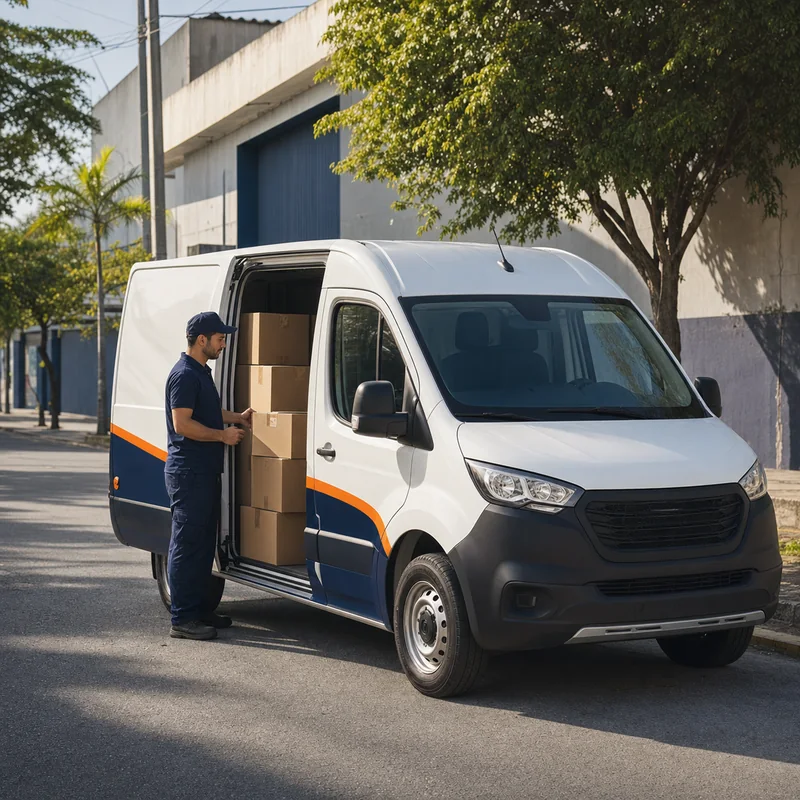 Veículo de carga preparado para distribuição regional